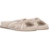 Vince Camuto Women’s Gryfynn Knotted Woven Slide Sandal(Ivory Multi)