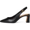 Vince Camuto Womens Hamden Buckle Slingback Pump(Black)