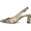 Vince Camuto Womens Hamden Buckle Slingback Pump(Black/Cream)