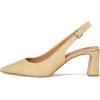 Vince Camuto Womens Hamden Buckle Slingback Pump(Golden Sand)