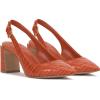 Vince Camuto Womens Hamden Buckle Slingback Pump(Sunset Croco)