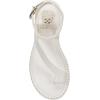 Vince Camuto Women’s Libahs Ankle Strap Toe Loop Flat Sandal(Bianco Leather)