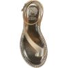Vince Camuto Women’s Libahs Ankle Strap Toe Loop Flat Sandal(Egyptian Gold Leather)