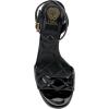 Vince Camuto Women’s Pendry Platform Heel Sandal(Black Quilted Leather)