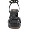Vince Camuto Women’s Pendry Platform Heel Sandal(Black Quilted Leather)