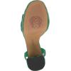 Vince Camuto Women’s Pendry Platform Heel Sandal(Emerald Quilted Leather)