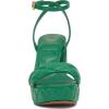 Vince Camuto Women’s Pendry Platform Heel Sandal(Emerald Quilted Leather)