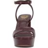 Vince Camuto Women’s Pendry Platform Heel Sandal(Plum Croco Leather)