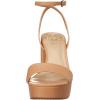 Vince Camuto Women’s Pendry Platform Heel Sandal(Sandstone Leather)