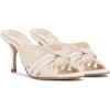 Vince Camuto Women’s Pheya Knotted High Heel Mule Sandal(Coconut Cream)