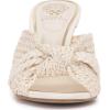 Vince Camuto Women’s Pheya Knotted High Heel Mule Sandal(Coconut Cream)