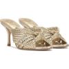 Vince Camuto Women’s Pheya Knotted High Heel Mule Sandal(Egyptian Gold)