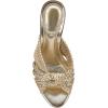 Vince Camuto Women’s Pheya Knotted High Heel Mule Sandal(Egyptian Gold)