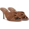 Vince Camuto Women’s Pheya Knotted High Heel Mule Sandal(Golden Walnut)