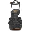 Vince Camuto Women’s Samlee Strappy Platform High Heel Sandal(Black)