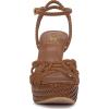 Vince Camuto Women’s Samlee Strappy Platform High Heel Sandal(Golden Walnut)