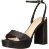 Vince Camuto Women’s Pendry Platform Heel Sandal(Black Leather)