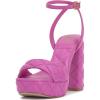 Vince Camuto Women’s Pendry Platform Heel Sandal(Lotus Pink Quilted Leather)