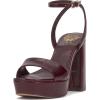 Vince Camuto Women’s Pendry Platform Heel Sandal(Plum Croco Leather)