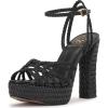 Vince Camuto Women’s Samlee Strappy Platform High Heel Sandal(Black)