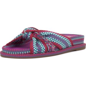 Vince Camuto Women’s Gryfynn Knotted Woven Slide Sandal(Orchid Multi)