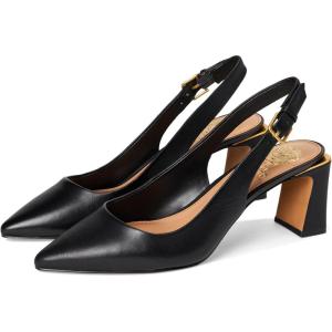 Vince Camuto Womens Hamden Buckle Slingback Pump(Black)