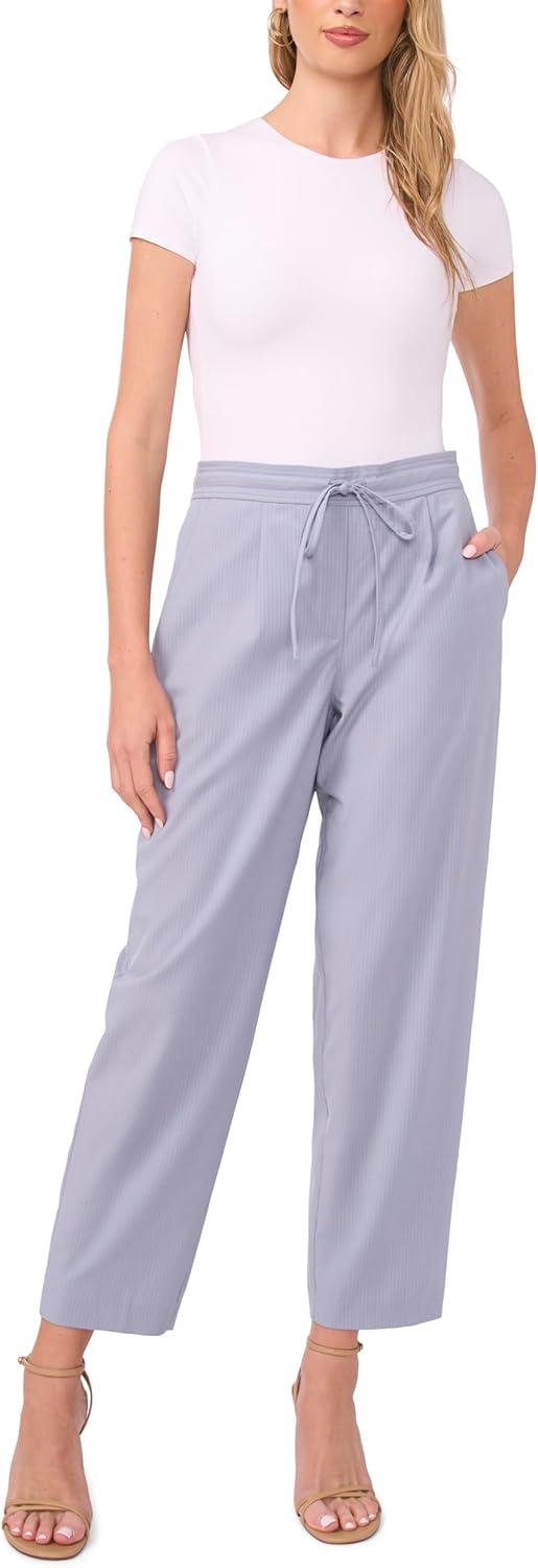 image:imageVince Camuto Womens Drawstring Waist Slim PantSky
