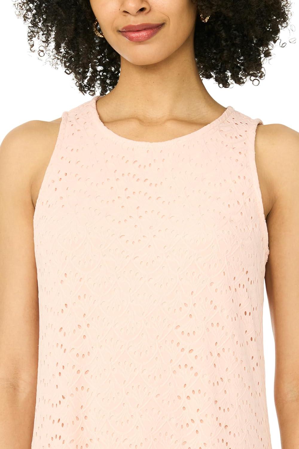 image:imageVince Camuto Womens Knit Eyelet Maxi Tank DressBright Peri