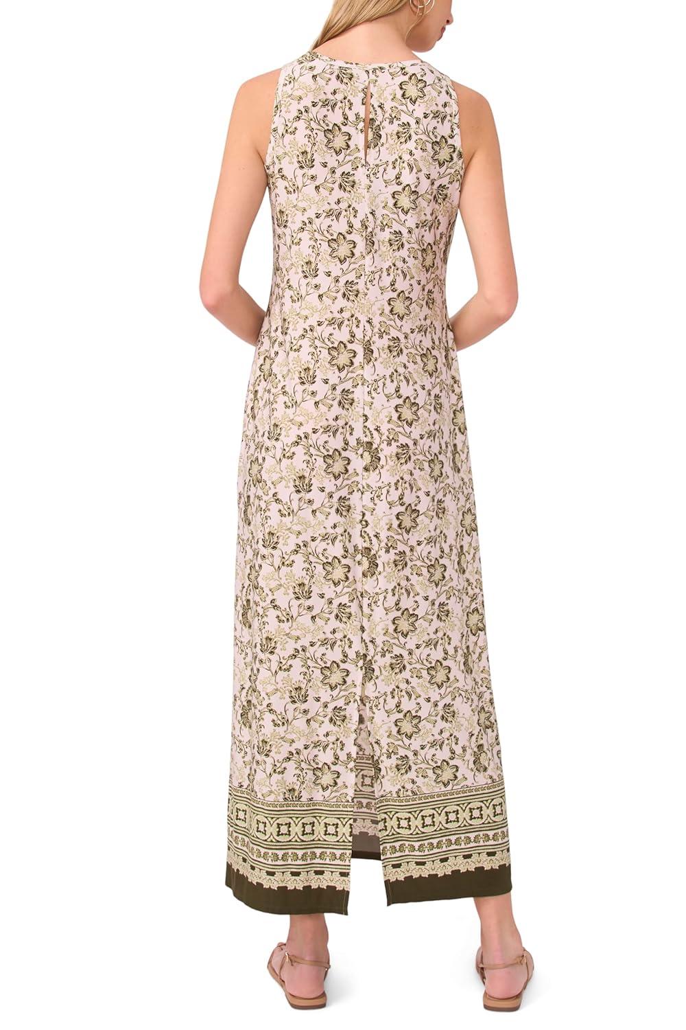 image:imageVince Camuto Womens Sleeveless Keyhole Back Maxi DressLily Green