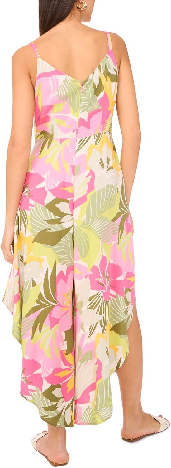 image:imageVince Camuto Womens Vneck Front Tie JumpsuitFlamingo Pink