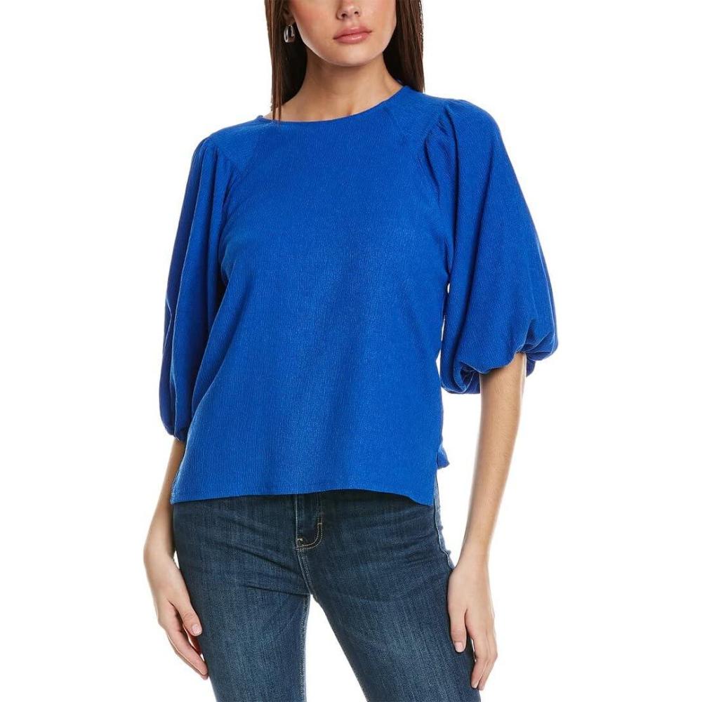 image:imageVince Camuto Womens Puff Sleeve Knit TopCobalt Blue