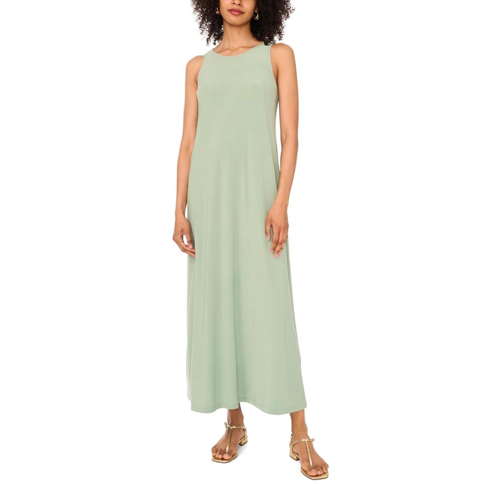 image:imageVince Camuto Womens Sleeveless Keyhole Back Maxi DressEucalyptus