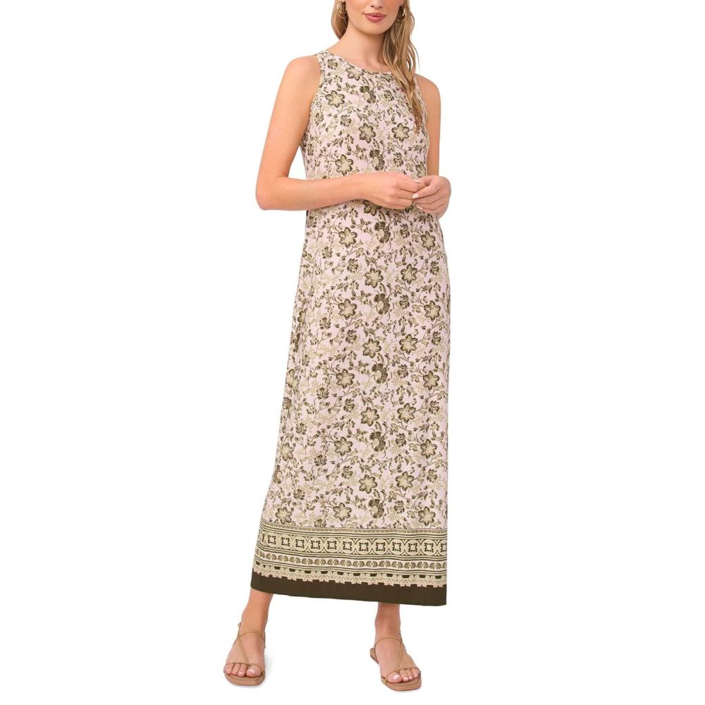 image:imageVince Camuto Womens Sleeveless Keyhole Back Maxi DressLily Green