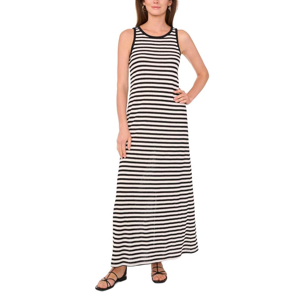 image:imageVince Camuto Womens Striped Maxi DressNew Ivory