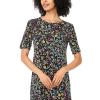 Vince Camuto Women’s 3/4 Sleeve Maxi Dress(Rich Black)