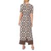 Vince Camuto Women’s 3/4 Sleeve Maxi Dress(Sand Drift)
