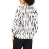 Vince Camuto Women’s 3/4 Sleeve Raglan Button Down Blouse(Rich Black)
