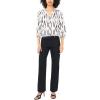 Vince Camuto Women’s 3/4 Sleeve Raglan Button Down Blouse(Rich Black)
