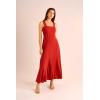 Vince Camuto Women’s 4 Tier Maxi Dress(Chili)