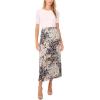 Vince Camuto Women’s Bias Pull on Midi Skirt(407 Classic Navy)