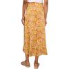 Vince Camuto Women’s Bias Pull on Midi Skirt(Crushed Orange)