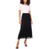 Vince Camuto Women’s Crochet Maxi Skirt(Rich Black)