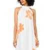 Vince Camuto Women’s Halter High Neck Maxi Dress(Tangerine)