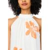 Vince Camuto Women’s Halter High Neck Maxi Dress(Tangerine)