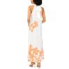 Vince Camuto Women’s Halter High Neck Maxi Dress(Tangerine)