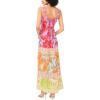 Vince Camuto Women’s Multi Color Floral Thick Strap Maxi Dress(Shell Pink)
