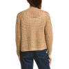 Vince Camuto Women’s Pointelle Long Sleeve Cardigan(Latte Heather)
