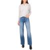 Vince Camuto Women’s Pointelle Long Sleeve Cardigan(Silver Heather)