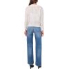 Vince Camuto Women’s Pointelle Long Sleeve Cardigan(Silver Heather)