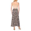 Vince Camuto Women’s Printed Maxi Pull on Skirt(Rich Black)